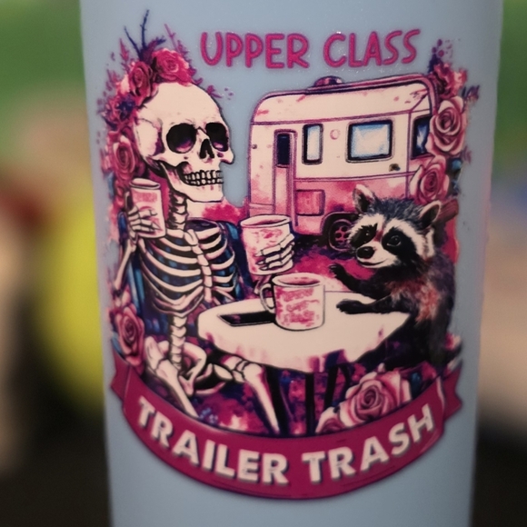 Other - Upper Class Trailer Trash Party Tumbler - Blue